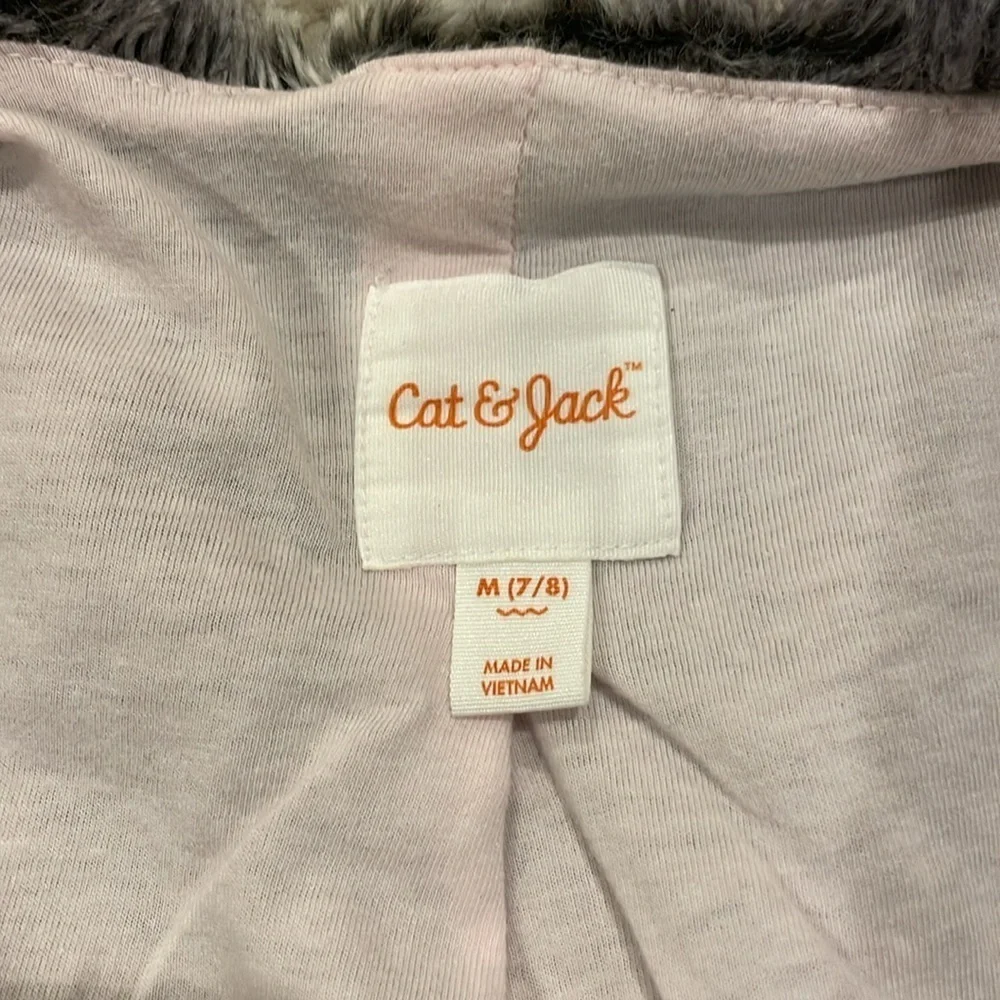 Cat & Jack Charcoal Faux Fur Vest